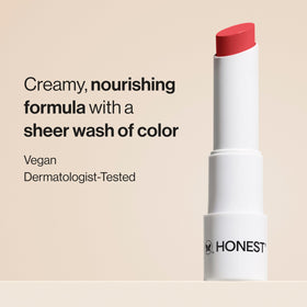 Honest Beauty twist-up application detail demonstrating smooth, mess-free glide