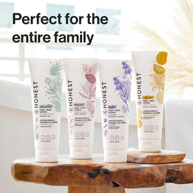 The Honest Company bottle in a bathroom lifestyle setting for daily routine use