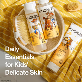The Honest Company before and after shot showing smoother, softer-looking skin