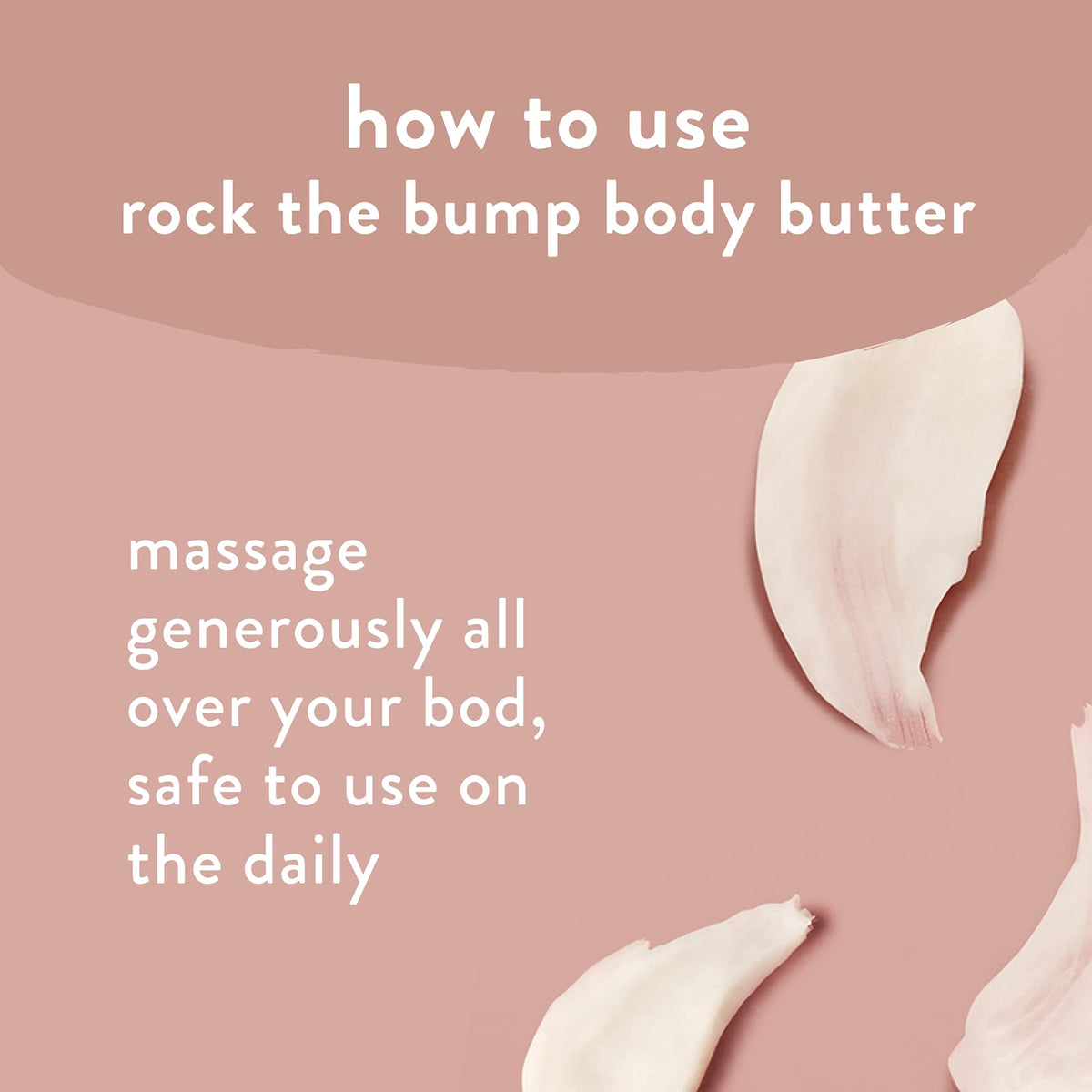 The Honest Company butter massaged into skin for deep moisturizing comfort