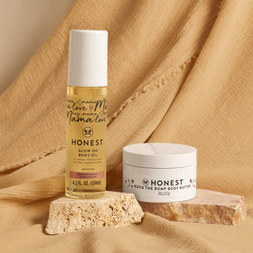 The Honest Company Glow On Body Oil dropper dispensing nourishing oil