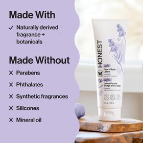 Shea butter and jojoba visual with The Honest Company ingredient benefits