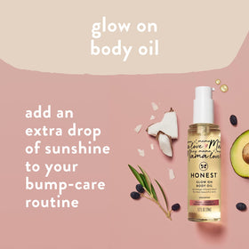The Honest Company Rock the Bump Body Butter open jar showing creamy texture