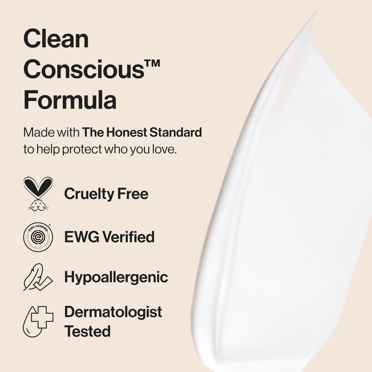 The Honest Company bottle beside common items to show travel-friendly size and scale