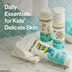 Toy Story character art on The Honest Company packaging highlighting playful design for kids