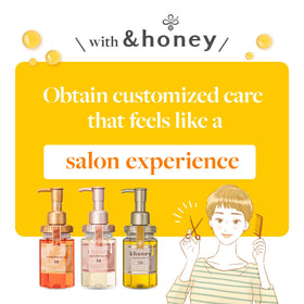 &honey on vanity in bathroom setting, evokes daily haircare ritual benefits