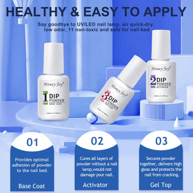 Honey Joy 4 shades red white blue display for patriotic nail art inspiration
