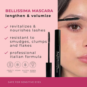 Honeybee Gardens Bellissima wand close-up showing bristle shape for lash separation