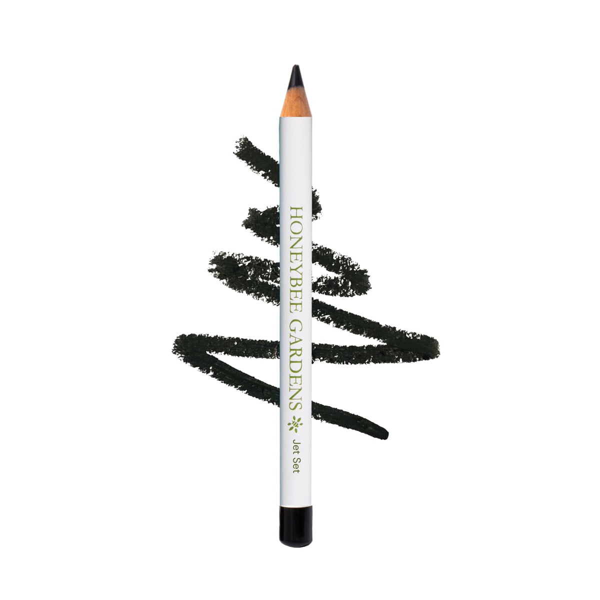 Honeybee Gardens front packaging showing pencil and bold black shade benefit