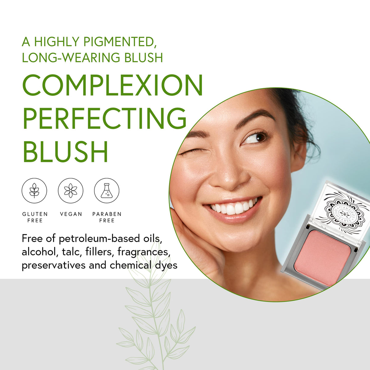 Honeybee Gardens close-up powder texture highlighting smooth finish