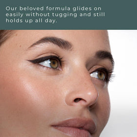 Honeybee Gardens softly smudged liner creating smoky look benefit
