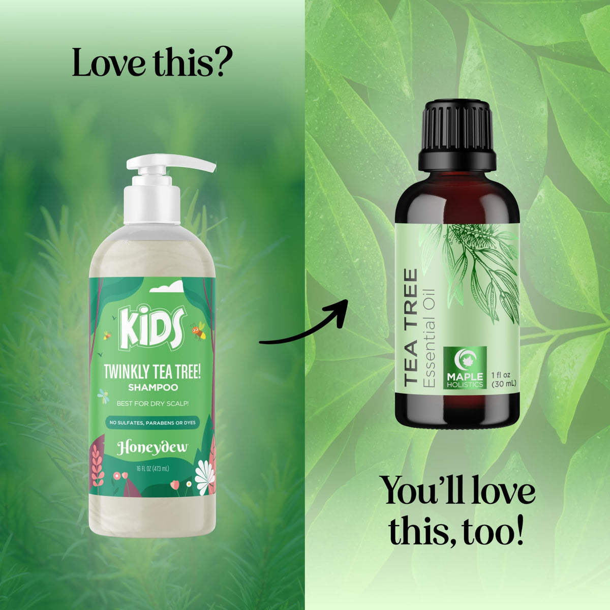 HONEYDEW after-wash smooth hair showing reduced flakes and shine
