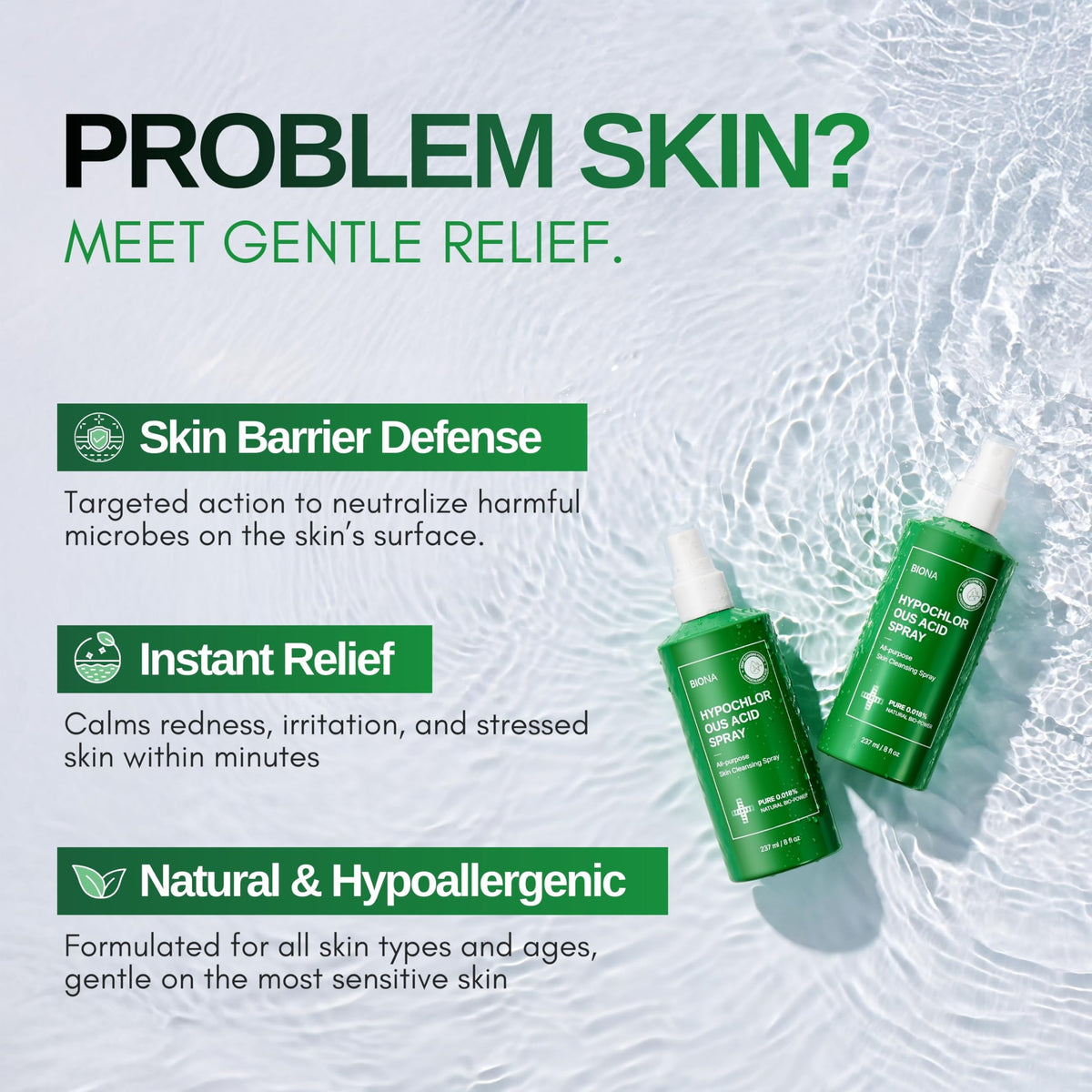 Honeydew Labs BIONA close-up spray nozzle demonstrating easy touch-free application