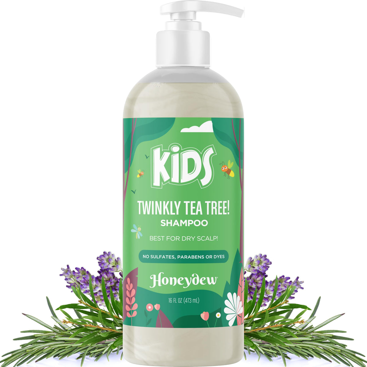 HONEYDEW front bottle showing child-friendly shampoo packaging and benefits