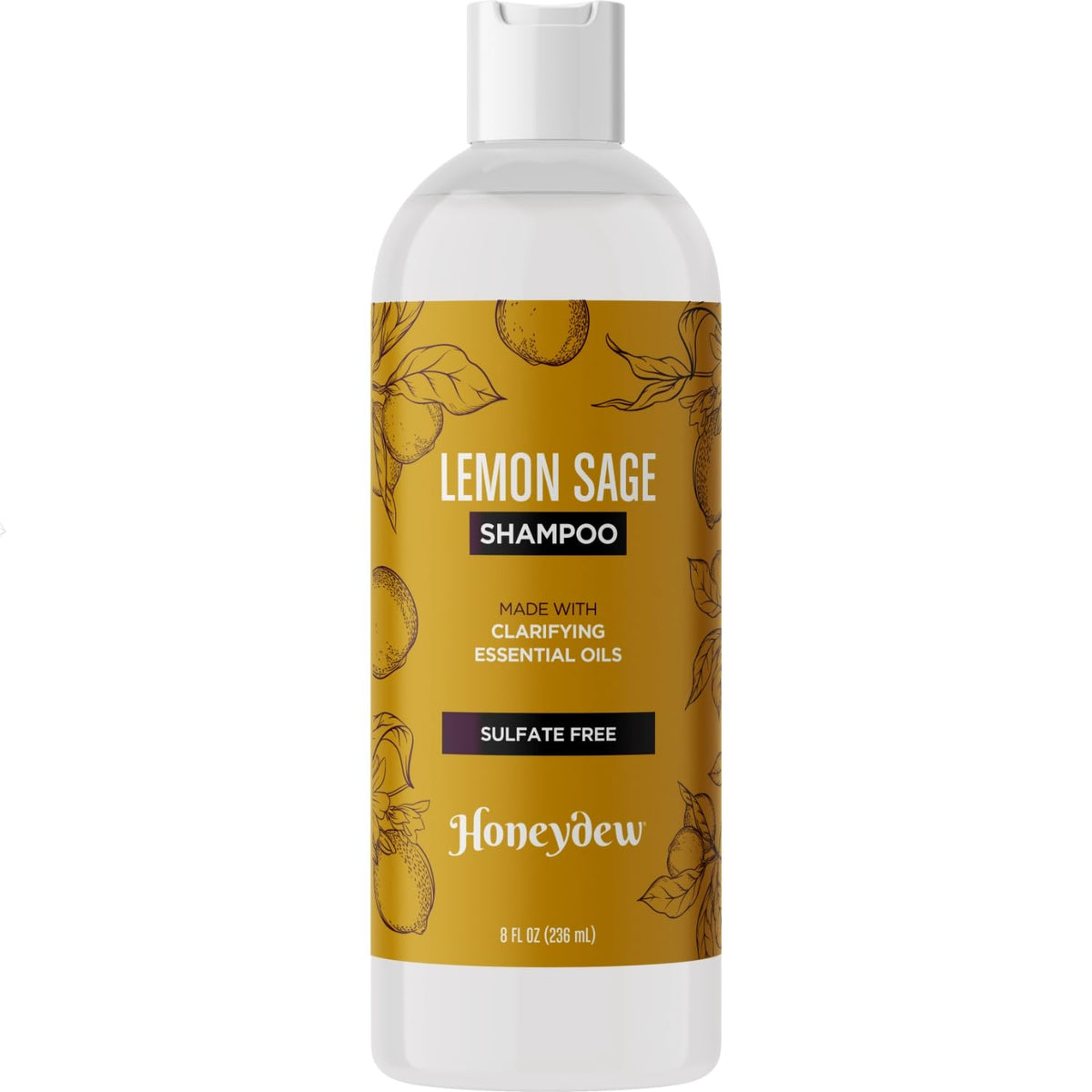 HONEYDEW front bottle displaying lemon sage label and refreshing benefit
