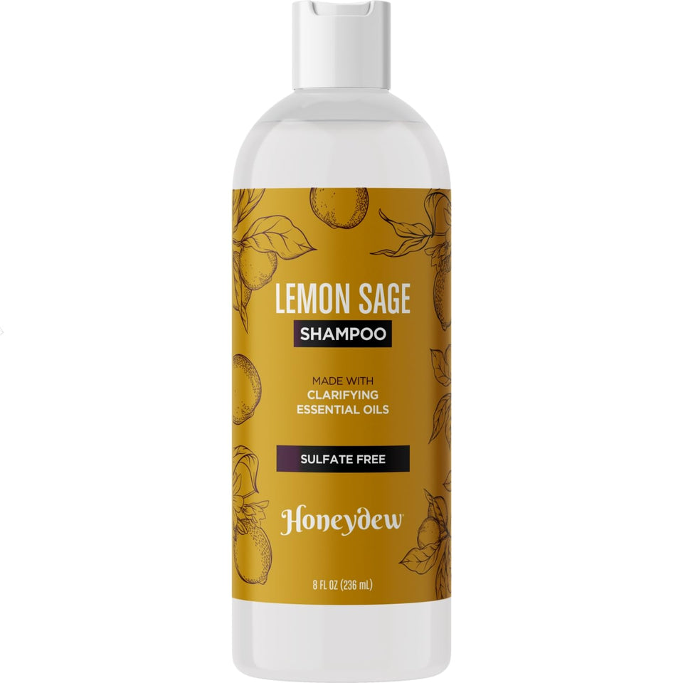 HONEYDEW front bottle displaying lemon sage label and refreshing benefit
