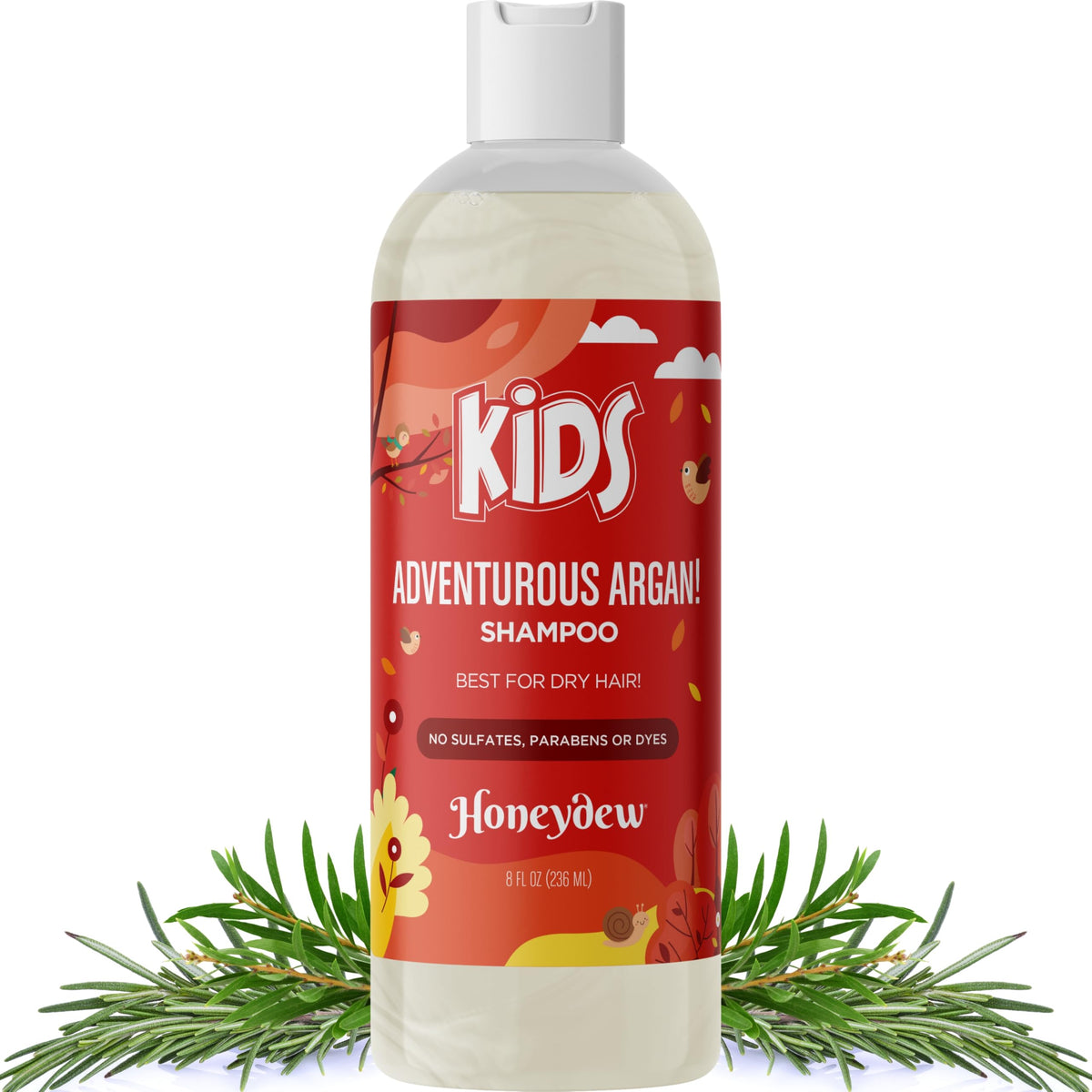 HONEYDEW front bottle view showing kid-friendly design and benefits