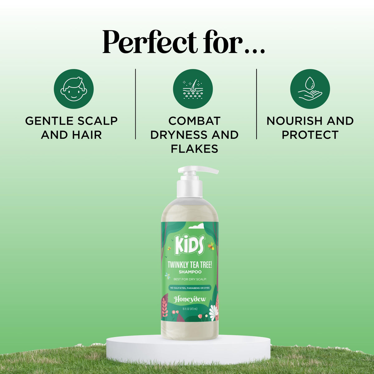 HONEYDEW rosemary and tea tree visual highlighting natural clarifiers