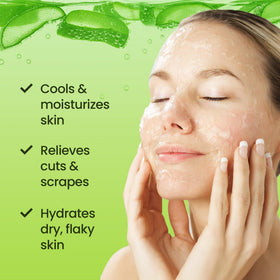 Honeyskin gel applied on arm for soothing sunburn and hydration