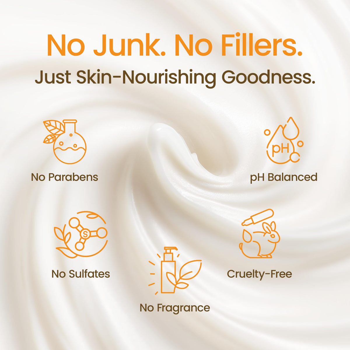 Honeyskin label close-up listing organic ingredients and gentle formulation