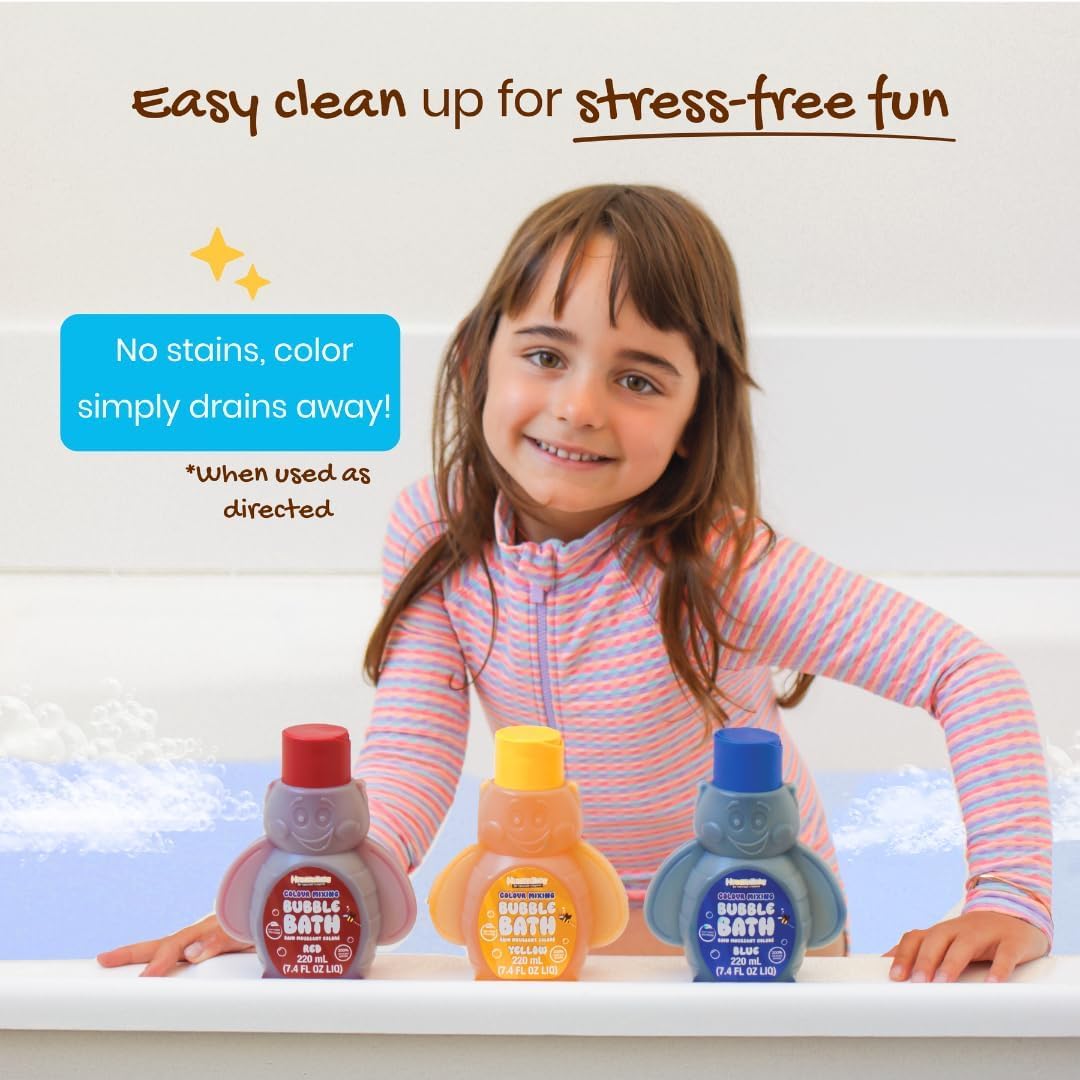 Honeysticks bottles beside a rubber duck showing real size and easy handling for toddlers
