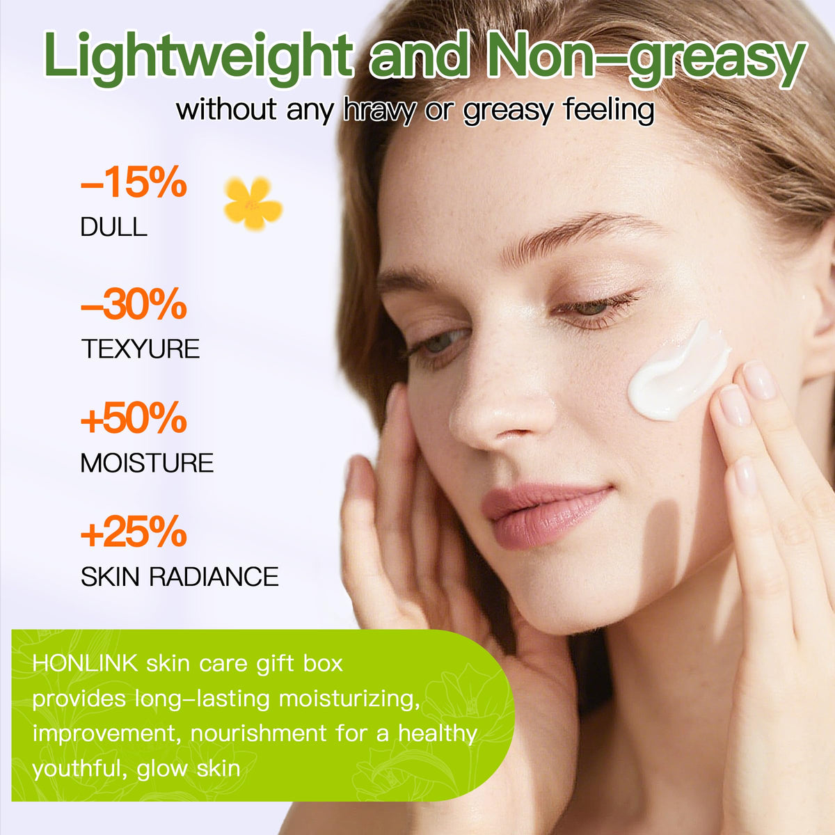 HONLINK lotion pump bottle with scale showing lightweight daily hydration