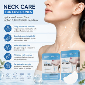 HONLINK single unwrapped neck mask laid flat showing fit and coverage