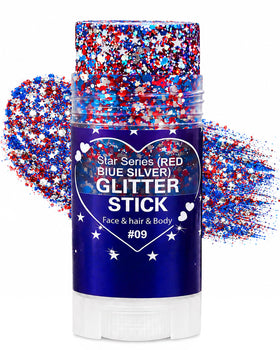 HONLLEY front packaging showing patriotic glitter stick benefits
