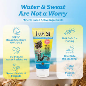 Hook'Ya product label with ingredients and made in USA assurance