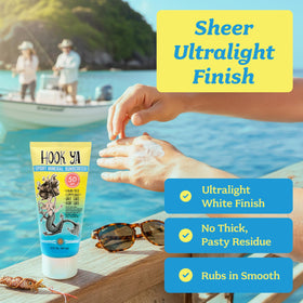 Hook'Ya tubes on boat deck highlighting reef-safe use and travel convenience