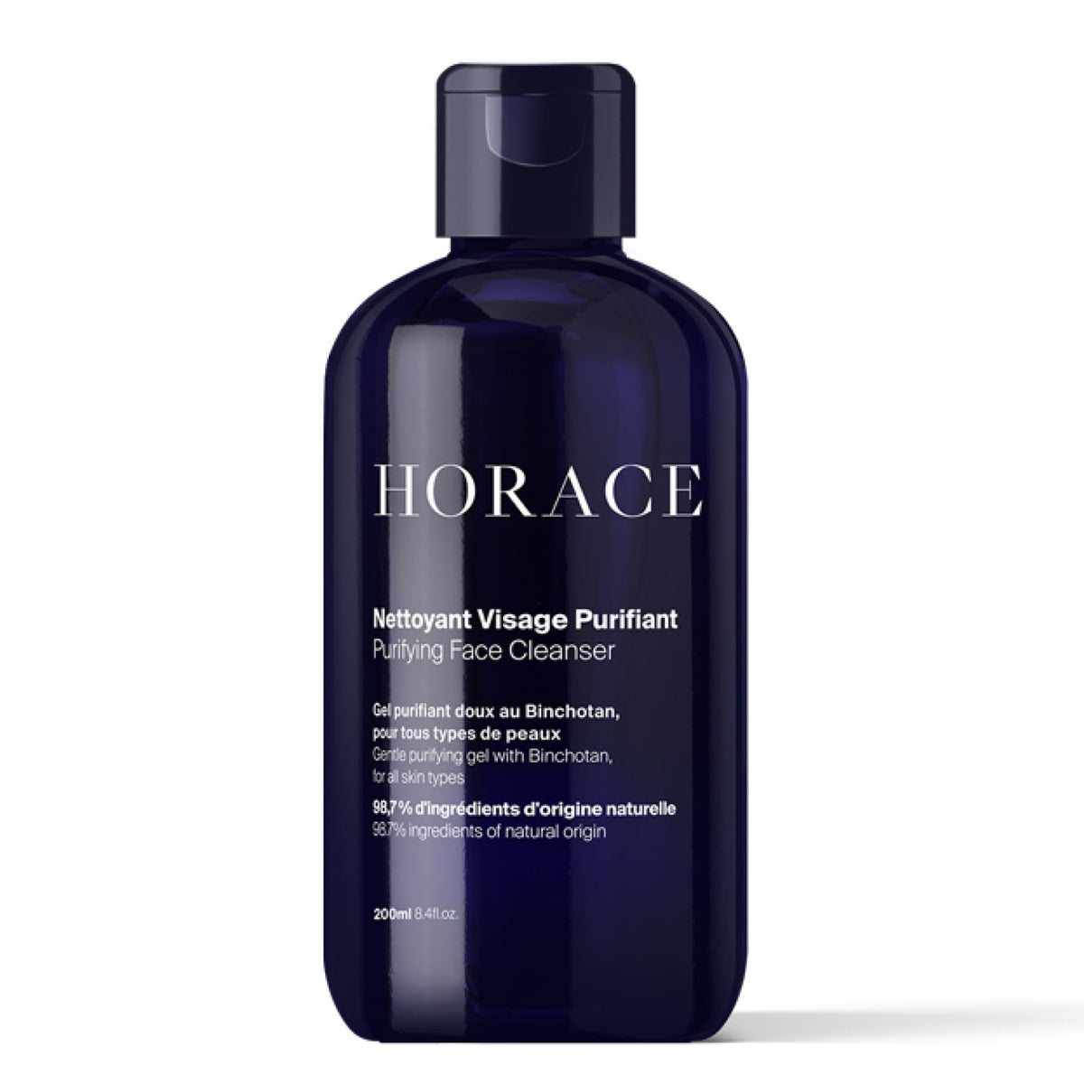 HORACE front packaging showing bottle and label with clear benefits