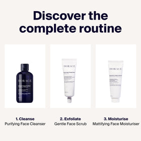 HORACE being used by man in morning routine for refreshed complexion