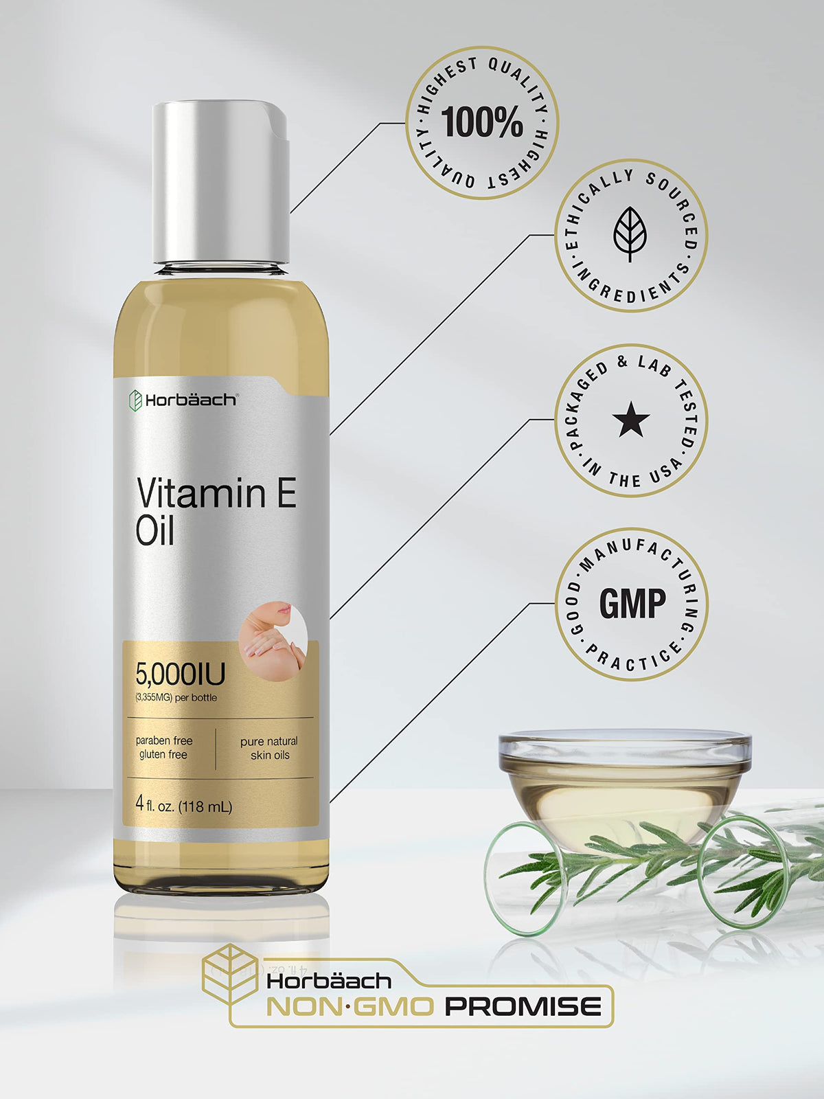 Horbäach oil massaged into scalp, illustrating nourishment and comfortable application