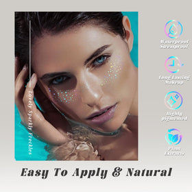 HOSAILY lifestyle image of freckles on cheek and nose adding playful, camera-ready shine