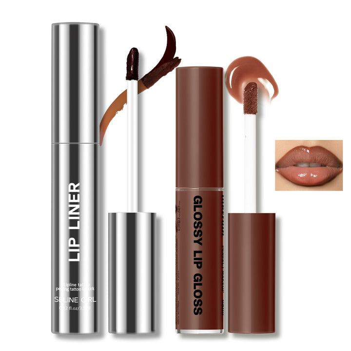 HOSAILY front packaging showing the lip liner and gloss, convenient travel duo