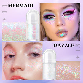 HOSAILY close-up of roller head and glitter gel texture highlighting smooth application
