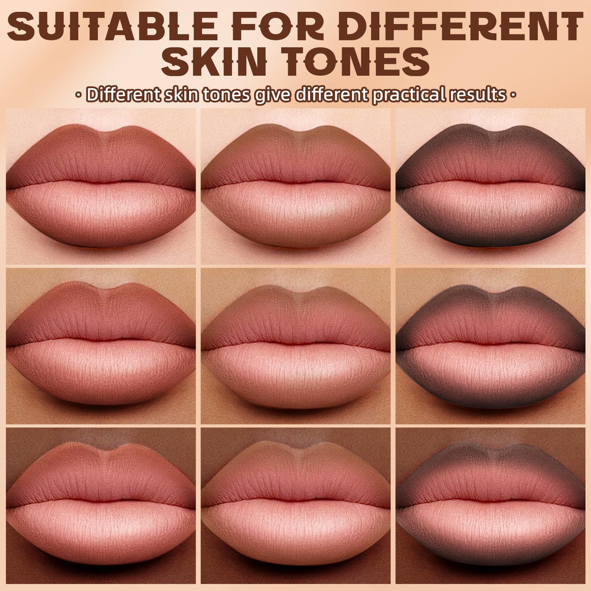 HOSAILY lips in use demonstrating defined ombré result and fuller look
