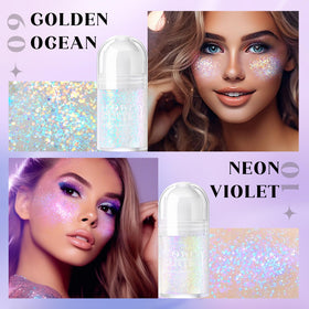 HOSAILY roller-ball close-up revealing smooth application and even glitter release