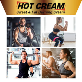 Generic Hot Sweat Cream inside gym bag showing convenience for workouts