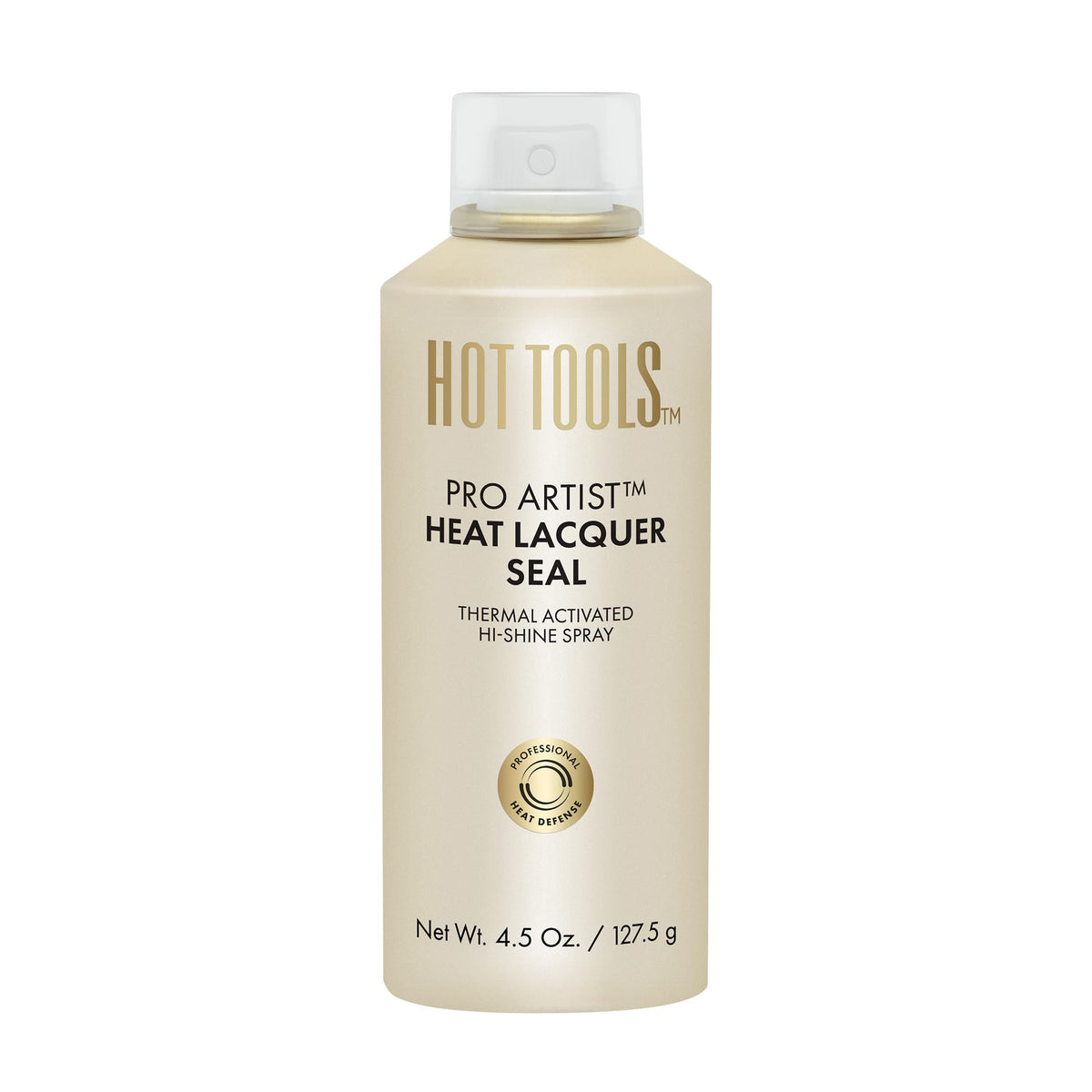 HOT TOOLS front packaging showing hi-shine spray and benefits