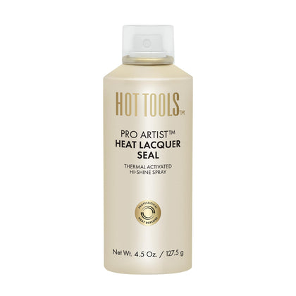 HOT TOOLS front packaging showing hi-shine spray and benefits