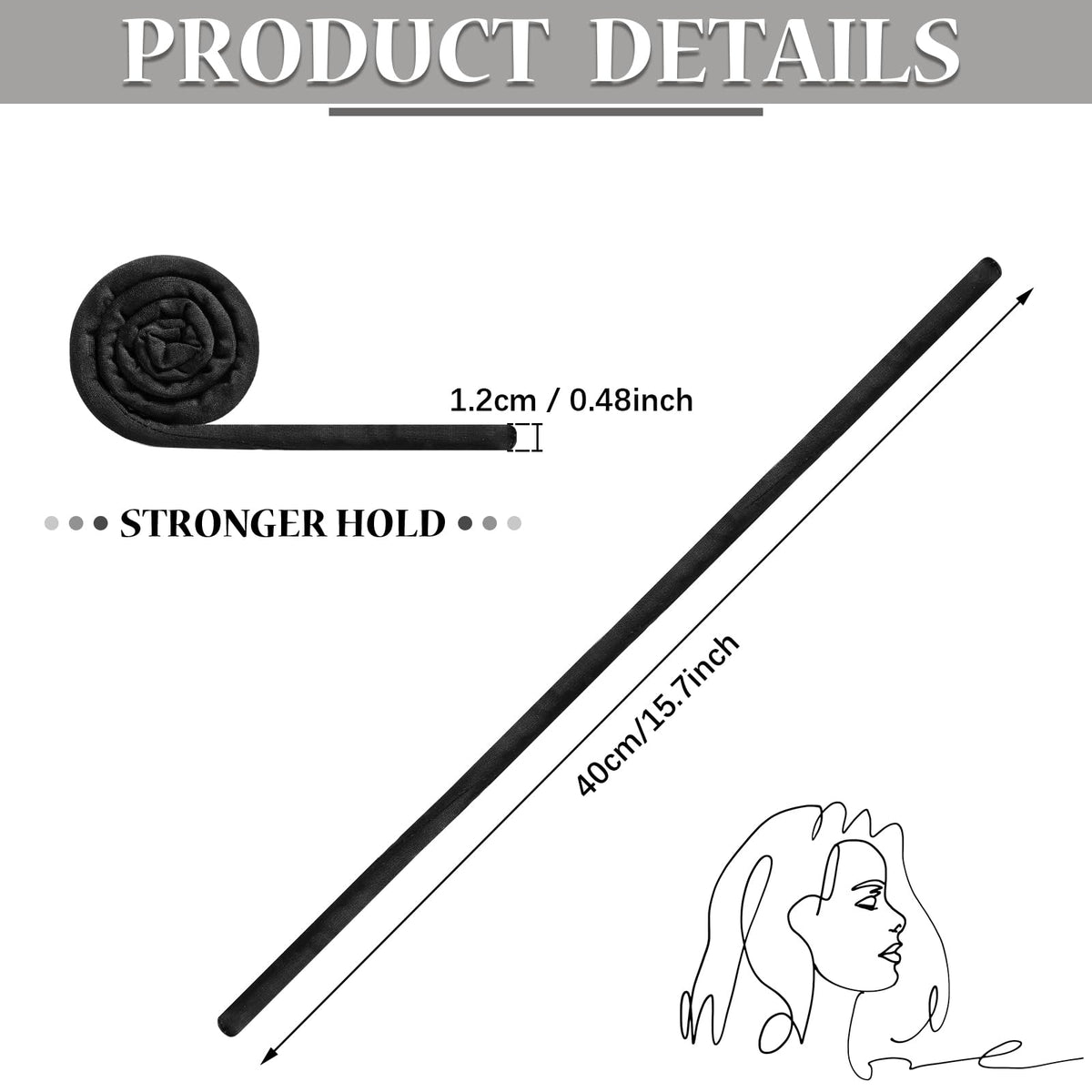 Close-up showing Hoteam iron wire core inside tie for bendable secure hold