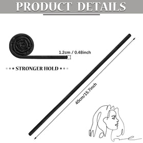 Close-up showing Hoteam iron wire core inside tie for bendable secure hold