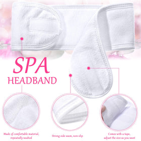 Hoteam headband in use during makeup, keeps hair away and neat