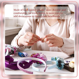 Hotop decorated floral DIY headband demonstrating craft potential and style