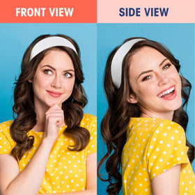 Hotop stacked headbands beside ruler showing accurate size and scale