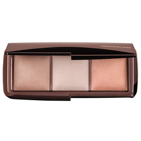 HOURGLASS palette front view open showing three shades and compact benefit soft glow