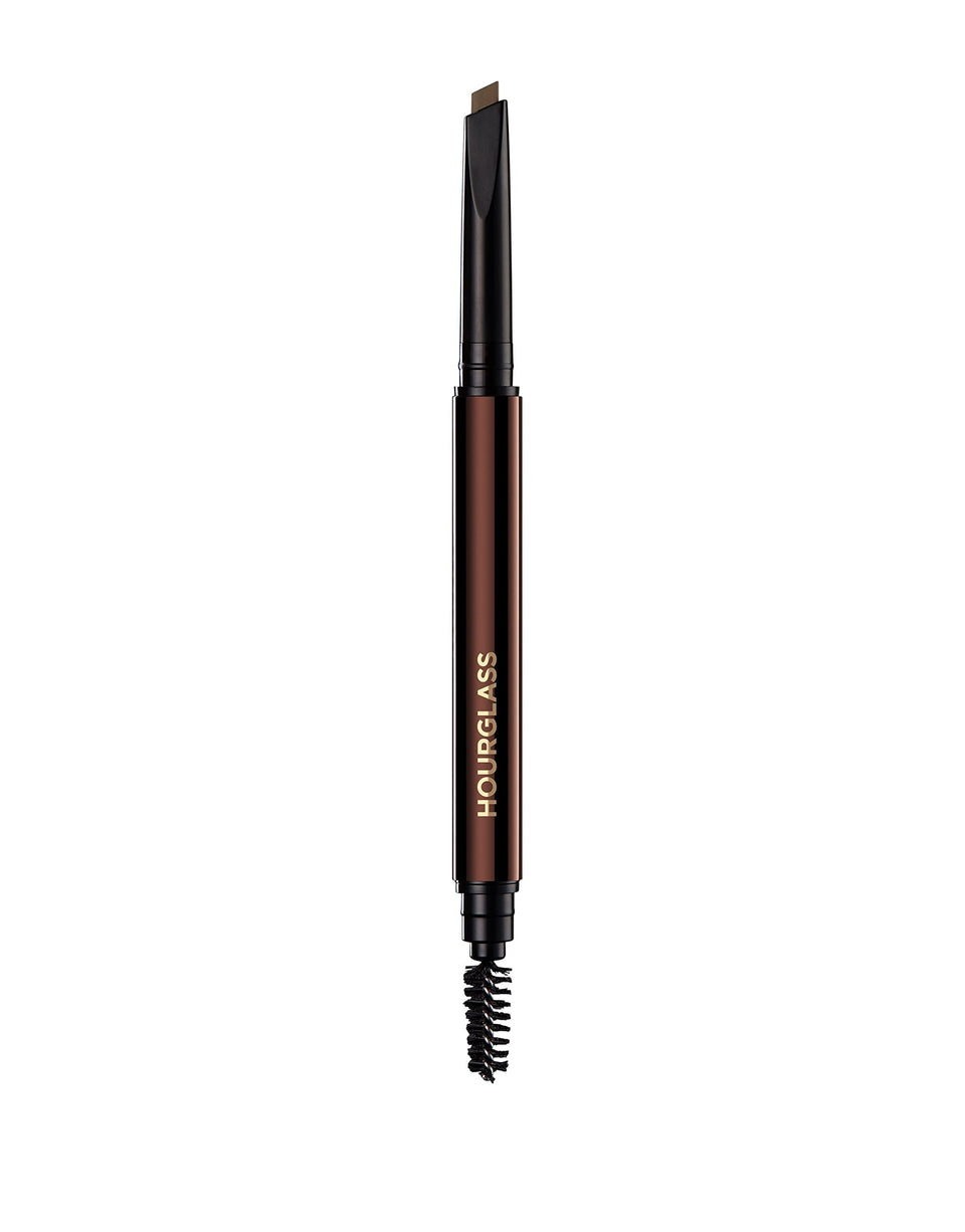 HOURGLASS Arch Brow Sculpting Pencil front view showing blonde shade and dual-ended design for easy grooming