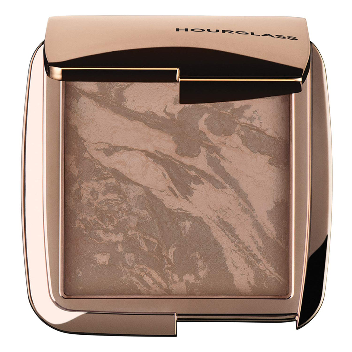 HOURGLASS front packaging showing compact and shade label, clear product identity and convenience