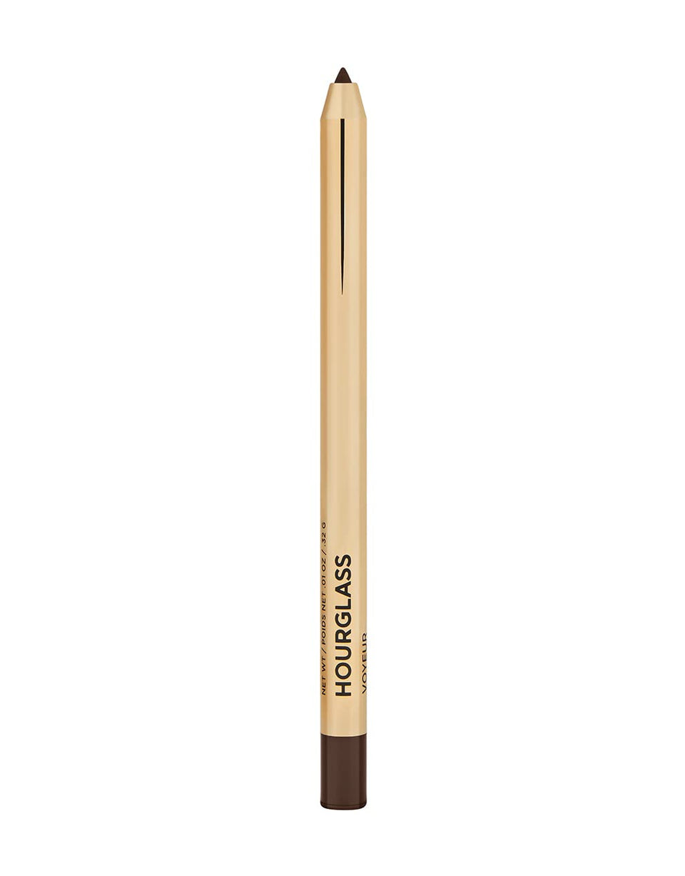 HOURGLASS front packaging showing Cave shade and sleek tube, easy storage benefit
